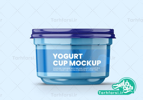 موکاپ لیوان دسر و ماست