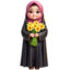 تصویر کاراکتر دختر چادری ایرانی