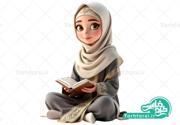 تصویر کاراکتر دختر ایرانی