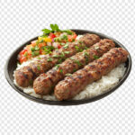 تصویر دوربری شده کباب و برنج