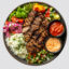تصویر دوربری شده برنج و کباب